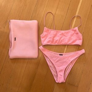 Triangl Mica Terry Floss Bathing Suit